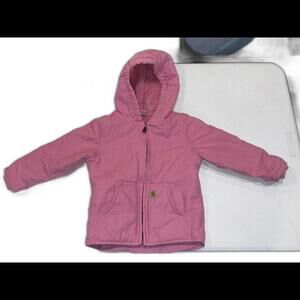 Cozy Pink Hooded Jacket by Carhartt 3T
